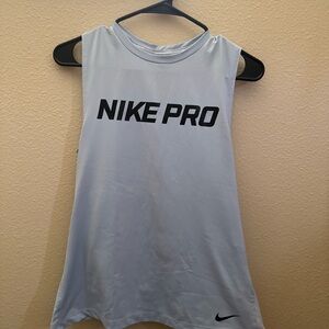 Nike Pro Gray Sleeveless Shirt